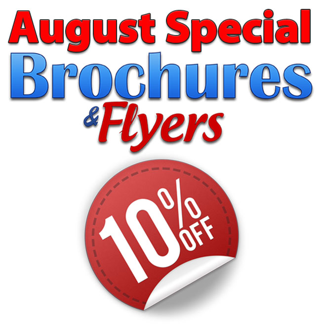 10% Off on Brochures & Flyers