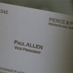 Paul Allen business card